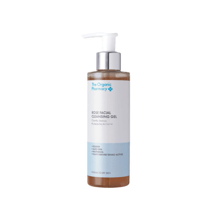 THE ORGANIC PHARMACY rožių valomasis gelis ROSE FACIAL CLEANSING GEL, 200 ml