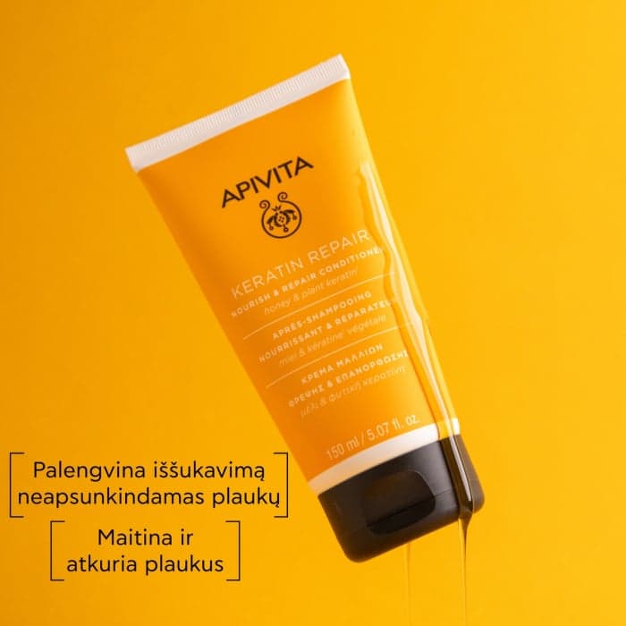 APIVITA maitinamasis kondicionierius su keratinu, 150 ml-1