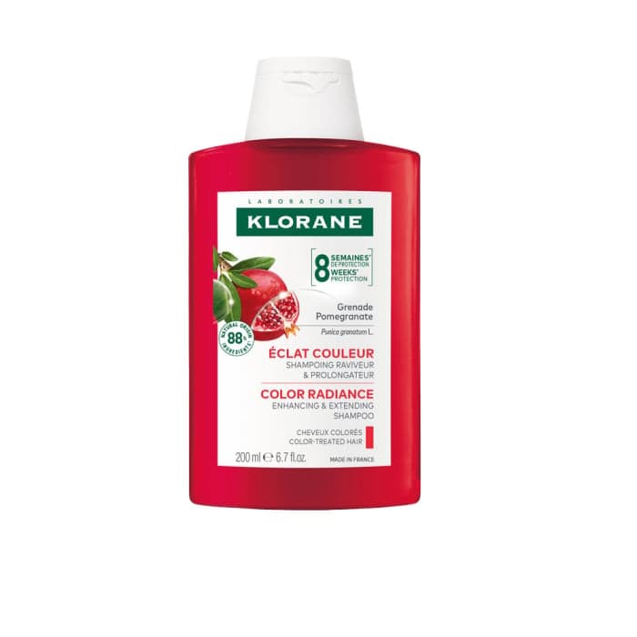 KLORANE šampūnas su granatų ekstraktu dažytiems plaukams, 200 ml