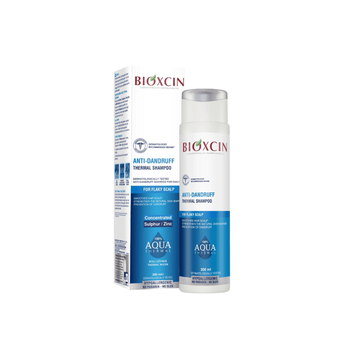 BIOXCIN AQUA THERMAL šampūnas nuo pleiskanų, 300 ml