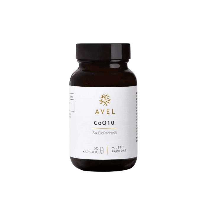 AVEL COQ10 SU BIOPERINE®, 60 kapsulių