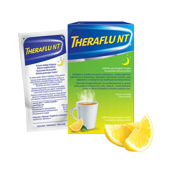 Theraflu NT, milteliai geriamajam tirpalui, N6