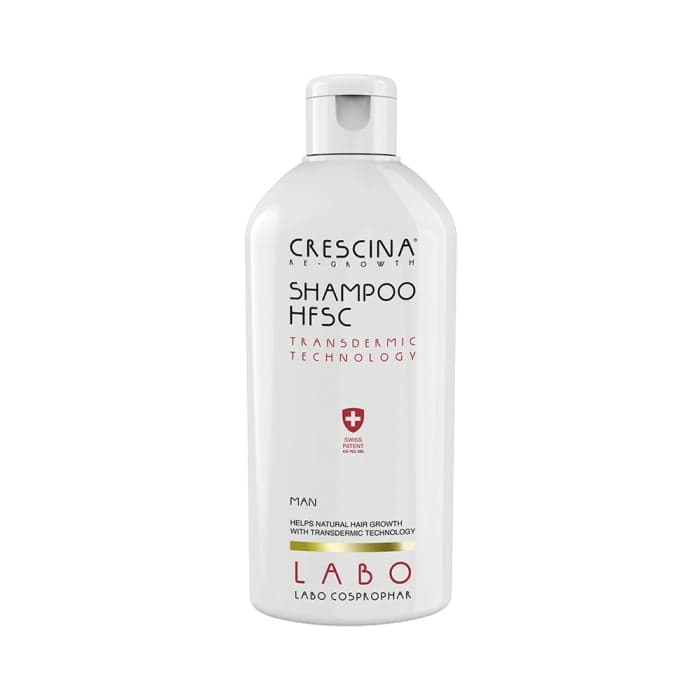 CRESCINA plaukų atauginimui skirtas šveičiamasis šampūnas vyrams TRANSDERMIC HFSC, 200 ml