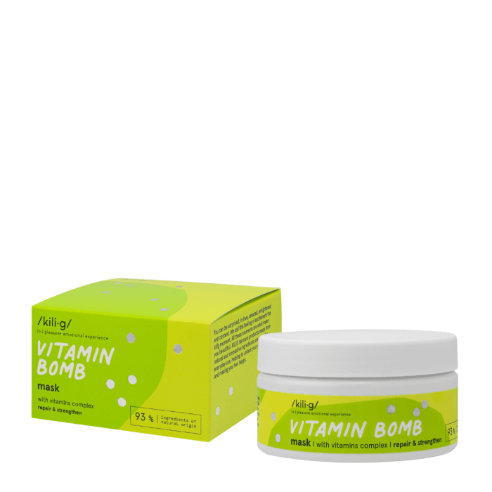 KILIG plaukus stiprinanti kaukė su vitaminų kompleksu VITAMIN BOMB, 200 ml-1