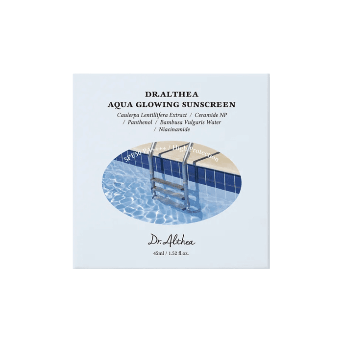 DR.ALTHEA AQUA GLOWING SUNSCREEN SPF50 apsauginis veido kremas nuo saulės, 45 ml-2