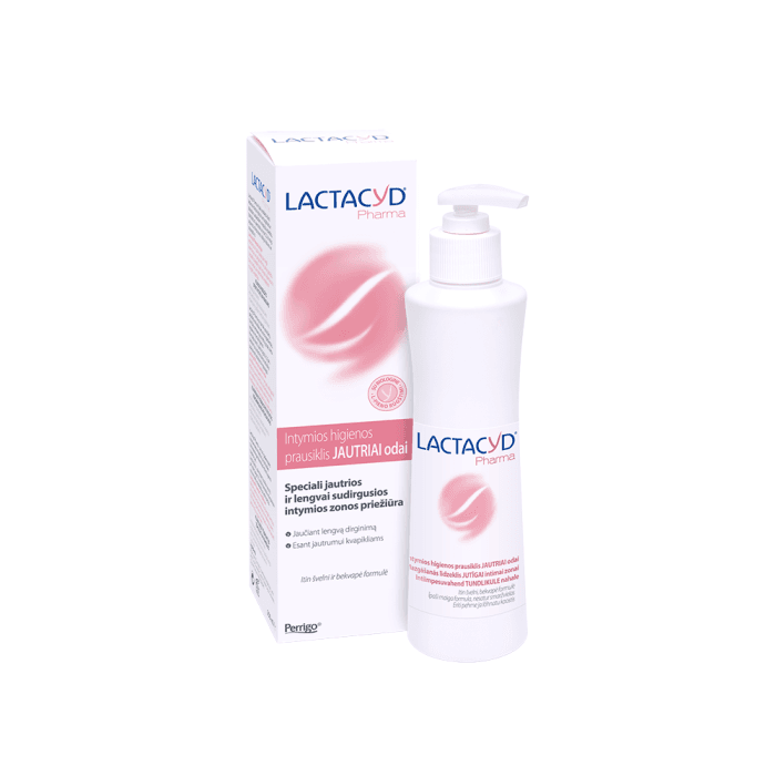 LACTACYD PHARMA  intymios higienos prausiklis  SENSITIVE, 250 ml