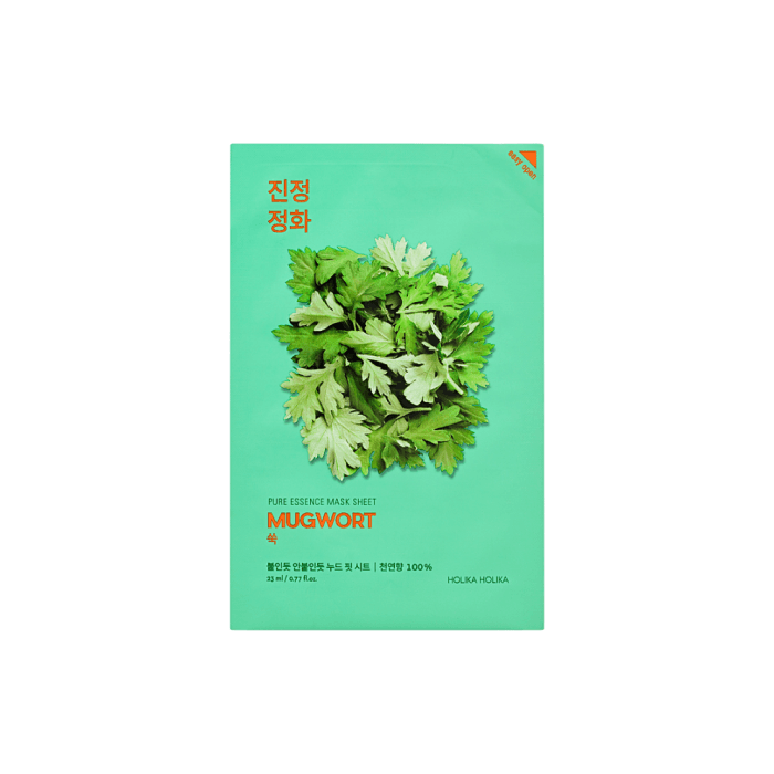 HOLIKA HOLIKA lakštinė kaukė Pure Essence Mask Sheet - Mugwort, 23 ml