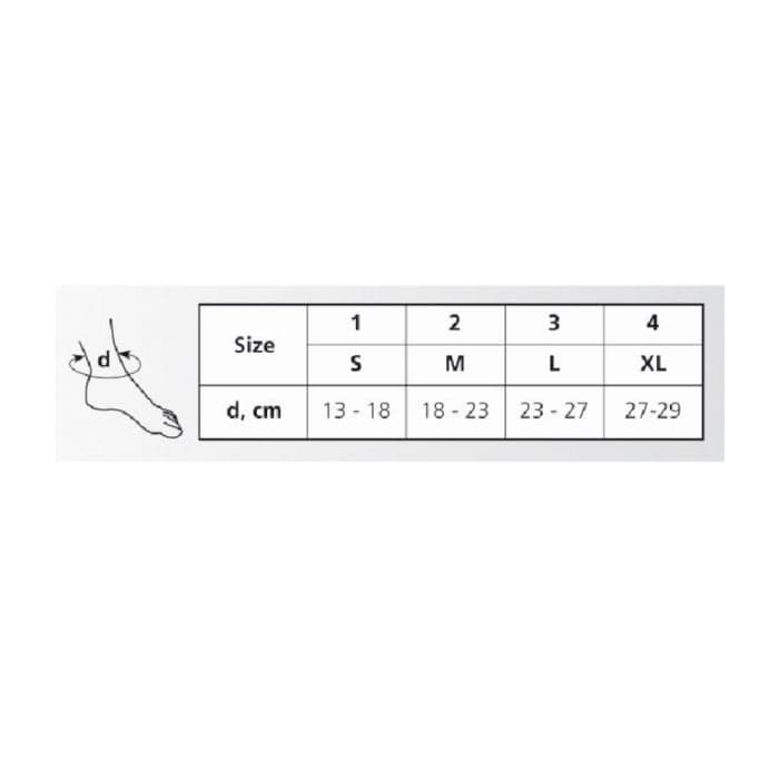 TONUS ELAST medicininis elastinis neopreno tvarstis čiurnos sąnariui sutvirtinti (mod. 0002), Nr. 4, XL, 1 pora-1