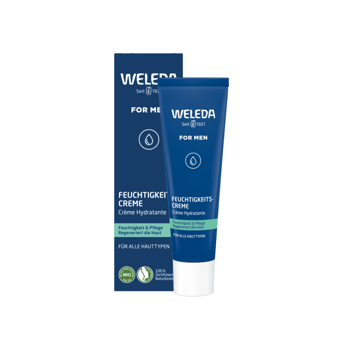 WELEDA  jautriai odai skirtas vyriškas drėkinamasis kremas dienai ir nakčiai MEN, 30 ml-1