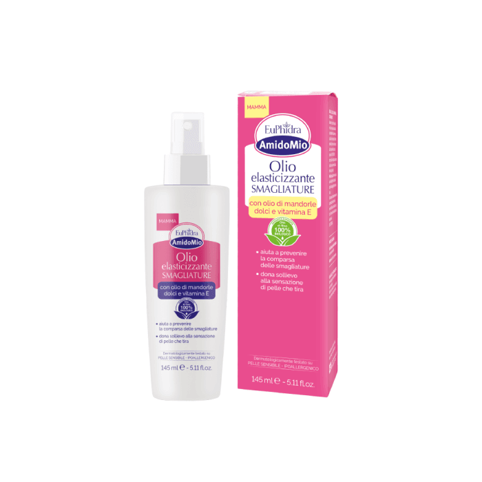 AMIDOMIO elastingumą skatinantis aliejus strijų paveiktai odai, 145 ml