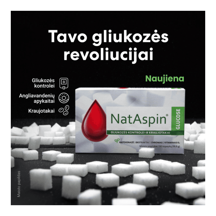 Nataspin Glucose, 30 kapsulių-2