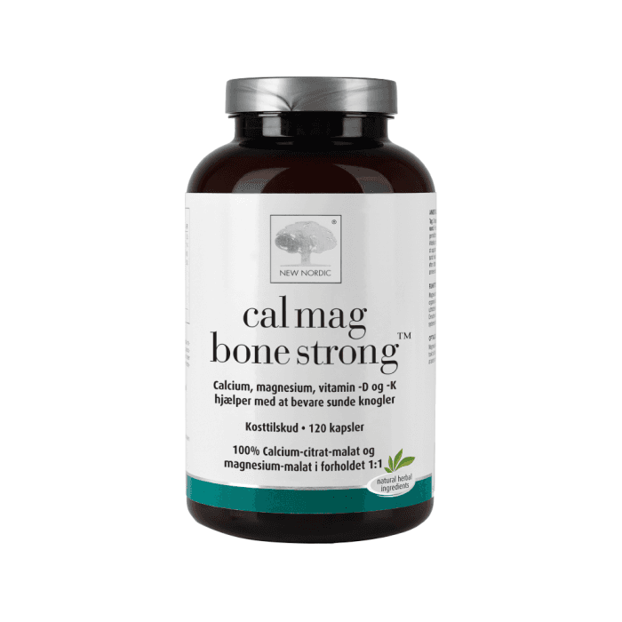 NEW NORDIC CAL MAG BONE STRONG, 120 kapsulių