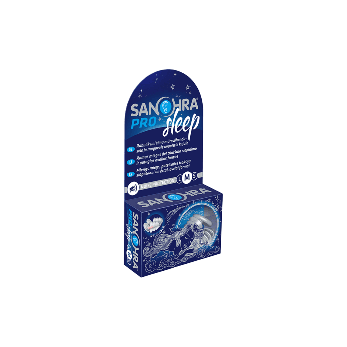 SANOHRA ausų kištukai PRO SLEEP M, 2 vnt.
