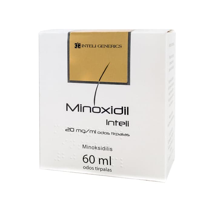 MINOXIDIL INTELI, 20 mg/ml, odos tirpalas, N1
