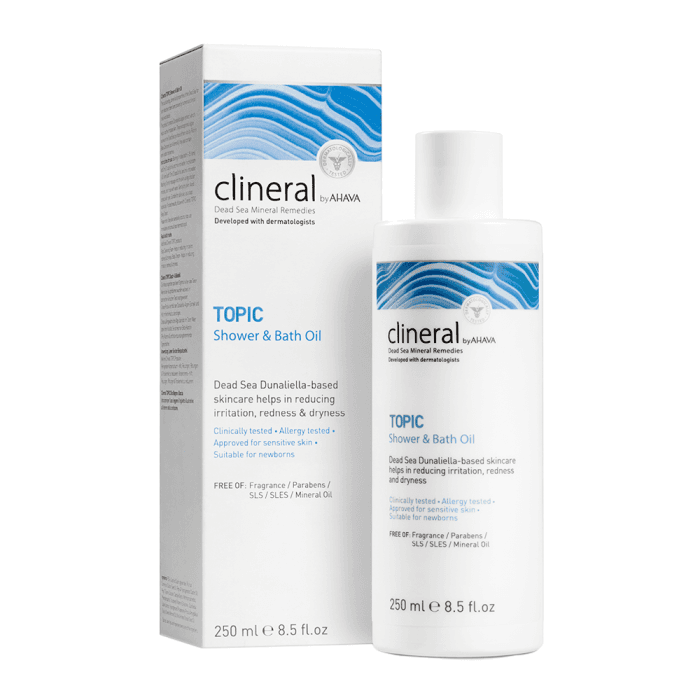 CLINERAL dušo ir vonios aliejus BY AHAVA TOPIC, 250 ml