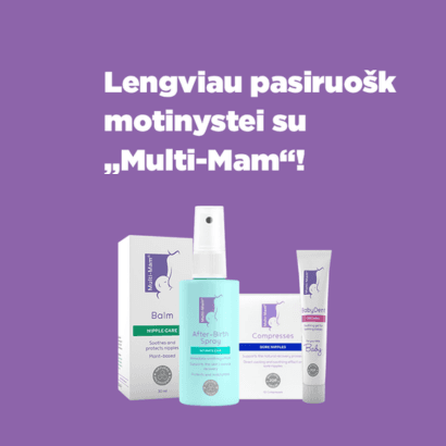 Lengviau pasiruošk motinystei su „Multi-Mam“!