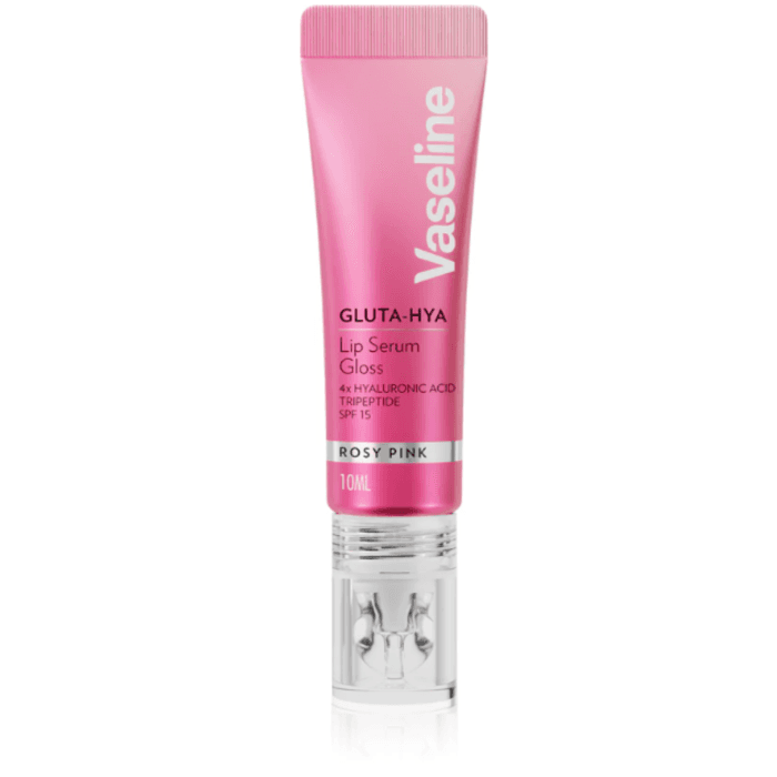 VASELINE, lūpų blizgesys su serumu, ROSY PINK, 10 ml-1