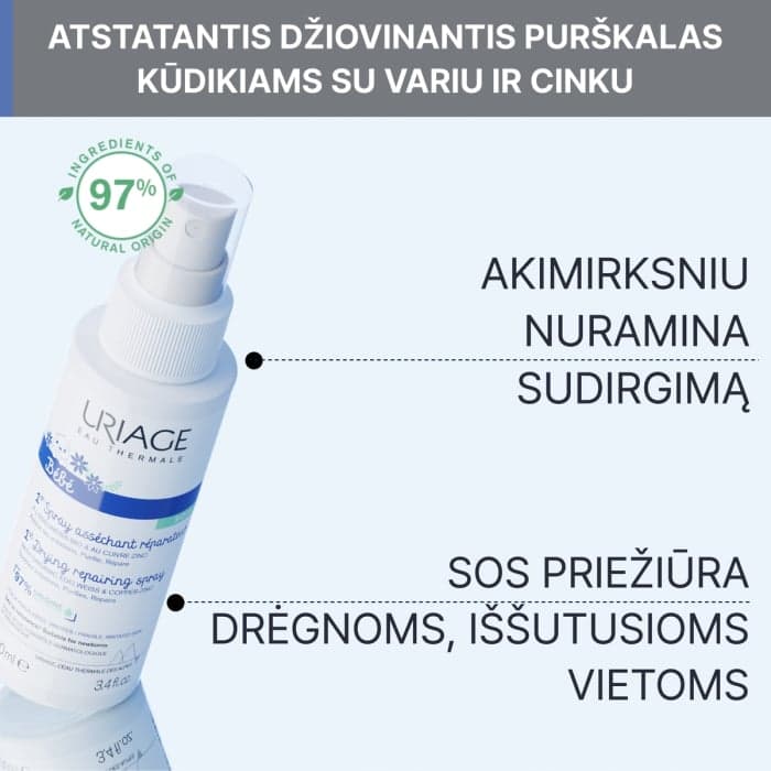 URIAGE purškalas su Cu-Zn BABY, 100 ml-2