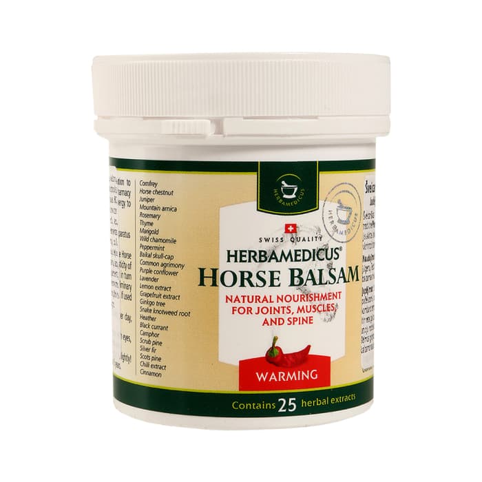 HERBAMEDICUS/SWISSMEDICUS šildomasis kūno balzamas HORSE BALSAM, 125 ml-1