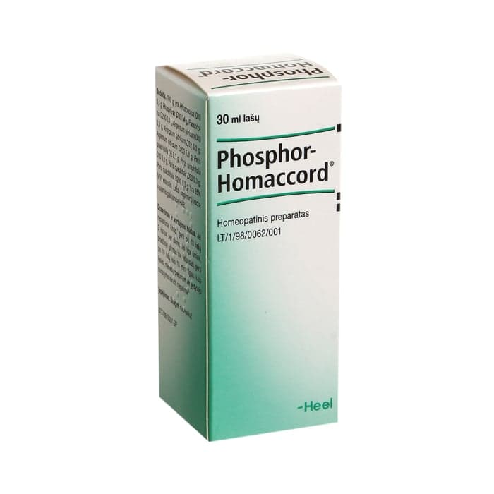 Phosphor-Homaccord, 30 ml ir aplikatorius su lašintuvu, geriamieji lašai, tirpalas, N1-1