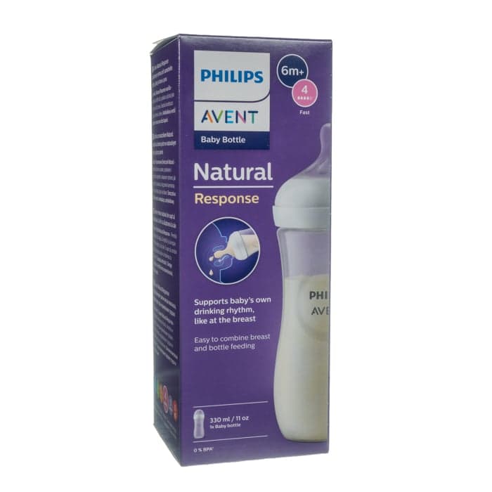 PHILIPS AVENT buteliukas NATURAL RESPONSE, 330 ml, SCY906/01, 330 ml