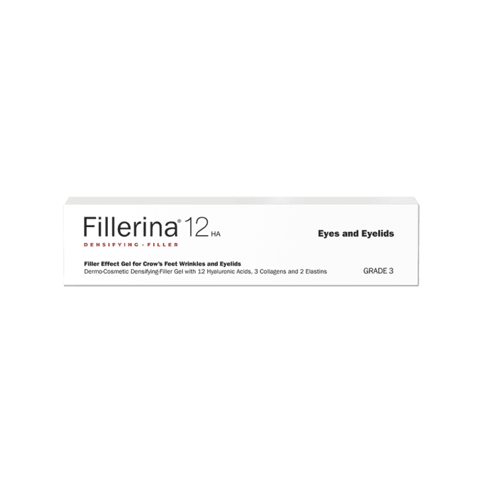 FILLERINA dermatologinis gelis paakių zonai 12 HA, 3 lygis, 15 ml