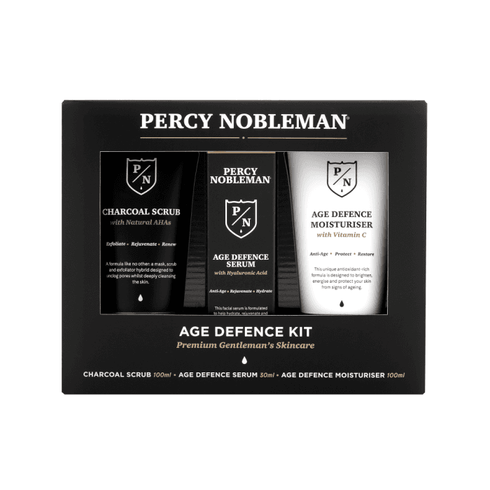 PERCY NOBLEMAN veido priežiūros priemonių rinkinys vyrams AGE DEFENCE, 1 vnt.