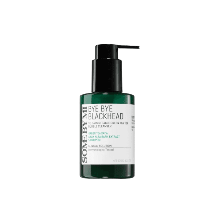 SOME BY MI, veido prausiklis, Bye Bye Blackhead 30 Days Miracle Green Tea Tox Bubble, 120 ml