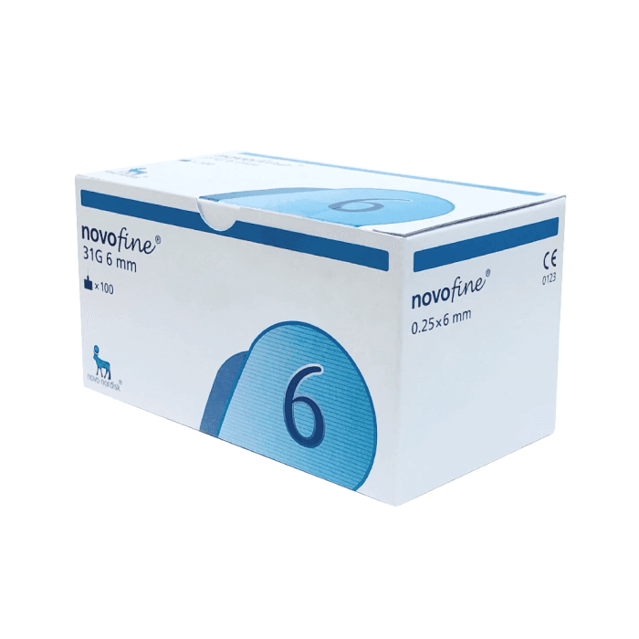 NOVOFINE adatos insulinams, 31 G, 6 mm, 100 vnt.