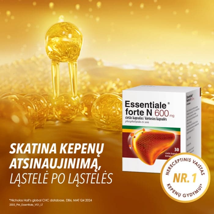 ESSENTIALE FORTE N, 600 mg, kietosios kapsulės, N30-1