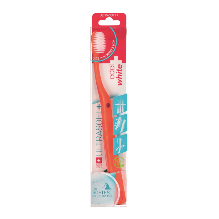 EDELWHITE dantų šepetėlis ULTRASOFT FLOSSERBRUSH, 1 vnt.