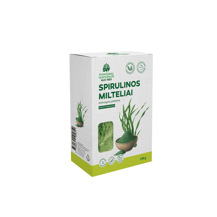 ŠVENČIONIŲ VAISTAŽOLĖS, Spirulinos milteliai, 150 g