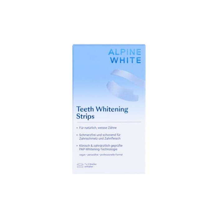 ALPINE WHITE, Dantų balinimo juostelės, 7 vnt.