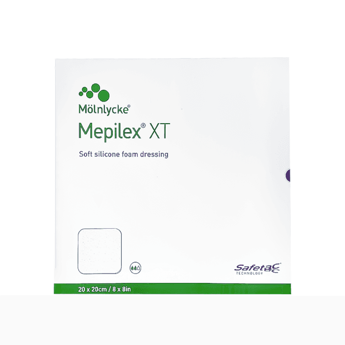 MEPILEX silikoninis tvarstis XT, 20 x 20 cm, 5 vnt.