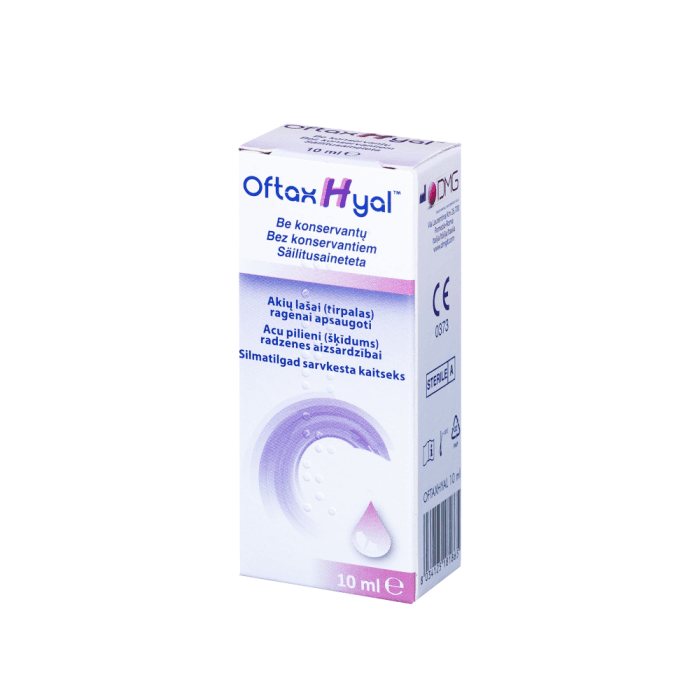 OFTAXHYAL akių lašai, 10 ml-2