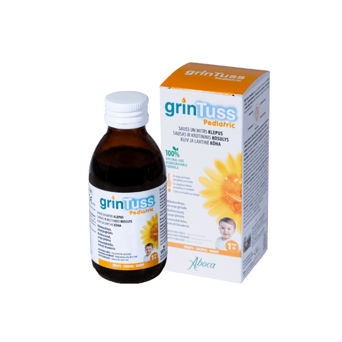 GRINTUSS sirupas PEDIATRIC, 180 g-1
