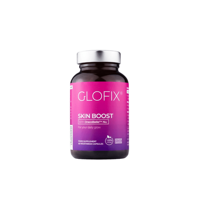 GLOFIX maisto papildas odai, plaukams, nagams SKIN BOOST, 60 kapsulių