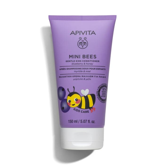 APIVITA plaukų kondicionierius vaikams BLUEBERRY & HONEY, nuo 2 m., 150 ml