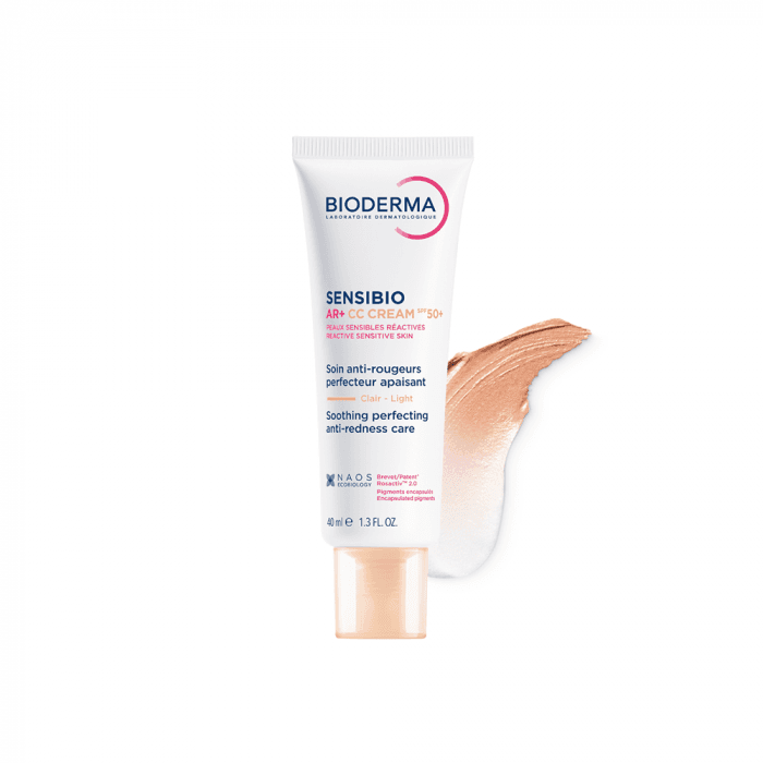 BIODERMA kremas su spalva raustančiai, jautriai odai Sensibio AR+ CC cream SPF50+, 40 ml-1