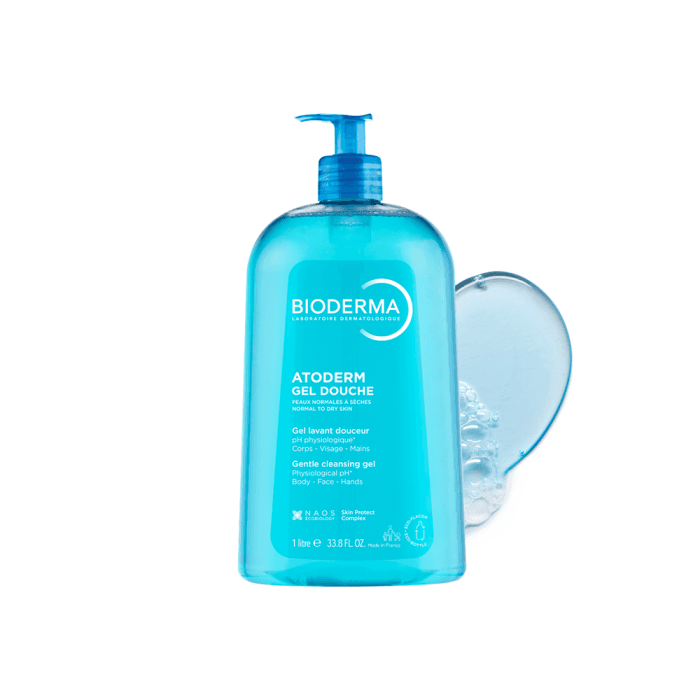 BIODERMA gelinis prausiklis normaliai, sausai ATODERM, 1 l-1