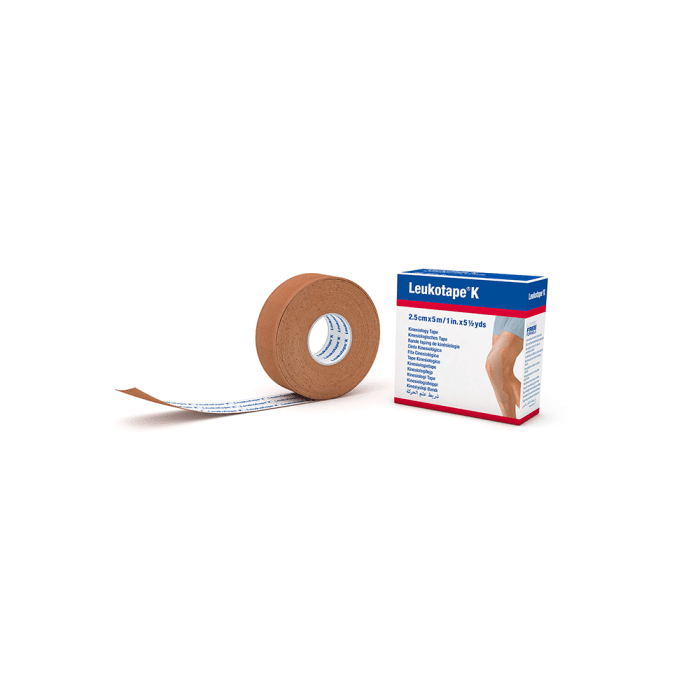 LEUKOTAPE K kineziterapinis pleistras, 2,5 cm x 5m, 1 vnt.