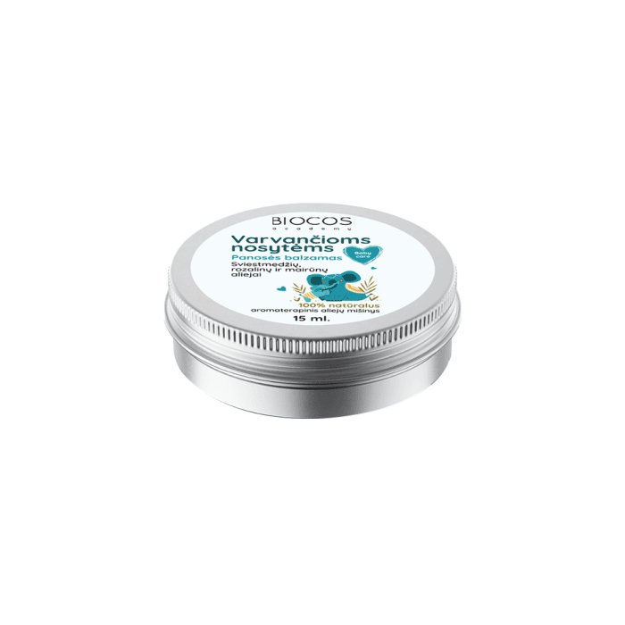 BIOCOS panosės balzamas vaikams VARVANČIOMS NOSYTĖMS, 15 ml