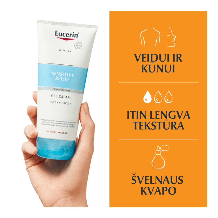 EUCERIN gelis-kremas po saulės SENSITIVE RELIEF, 200 ml-1