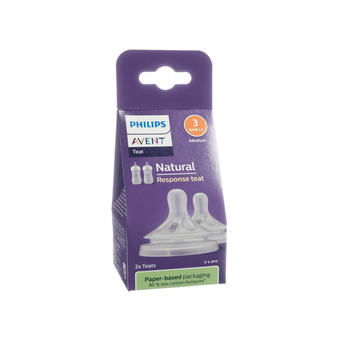 PHILIPS AVENT silikoninis žindukas NATURAL RESPONSE (SCY963/02), vidutinė tėkmė, (3),, 2 vnt.