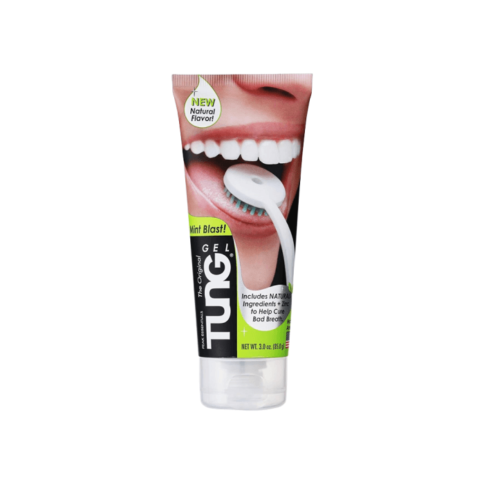 TUNG, MINT BLAST, NATURAL gelis liežuvio valymui, mėtų skonio, 85 g