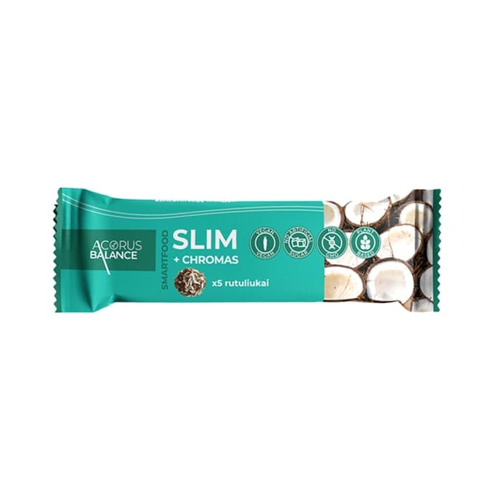 ACORUS BALANCE užkandis su chromu SLIM, 5 vnt.