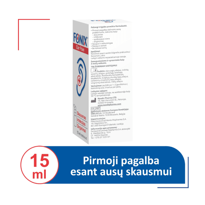 FONIX purškalas EAR PAIN, 15 ml-1