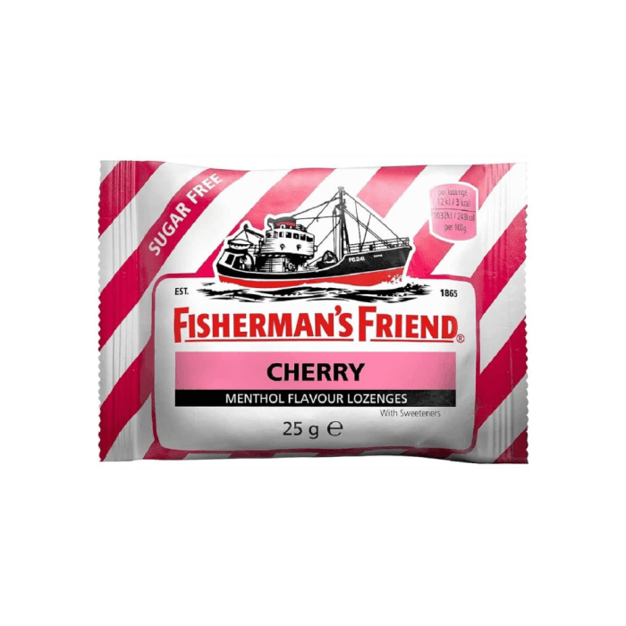 FISHERMAN'S FRIEND pastilės, vyšnių skonio, 25 g