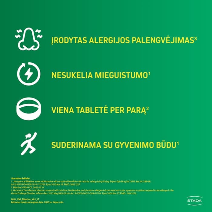 Bilastine STADA, Tabletės, N10-2