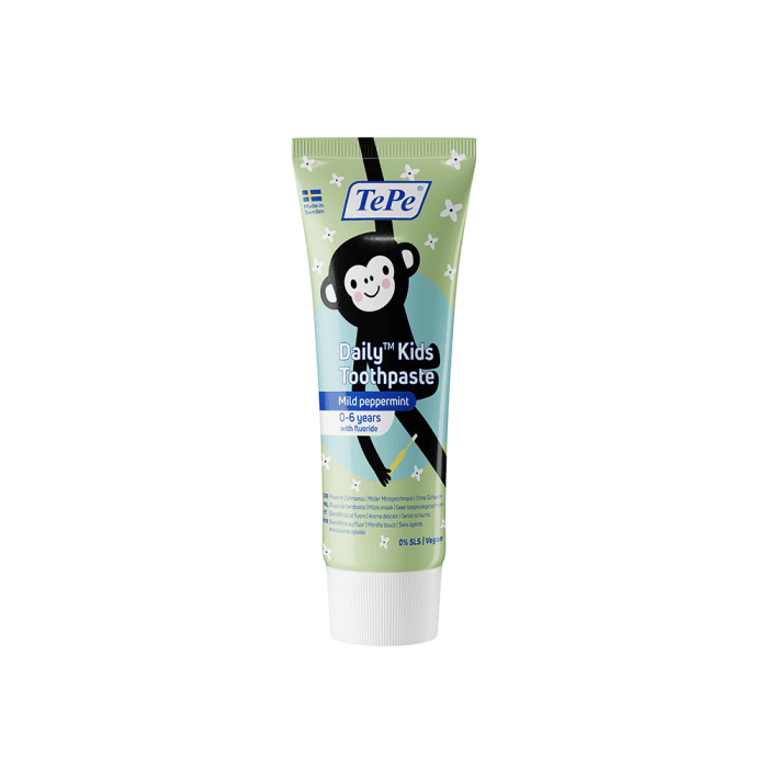 TEPE dantų pasta DAILY KIDS, mėtų skonio, 0–6 m., 75 ml
